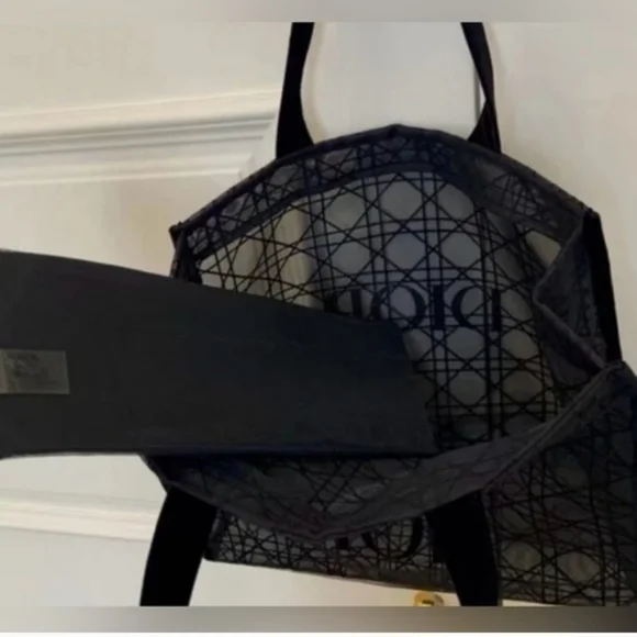 Dior-Logo Tote Bag (Black 🖤) - Picture 3 of 11